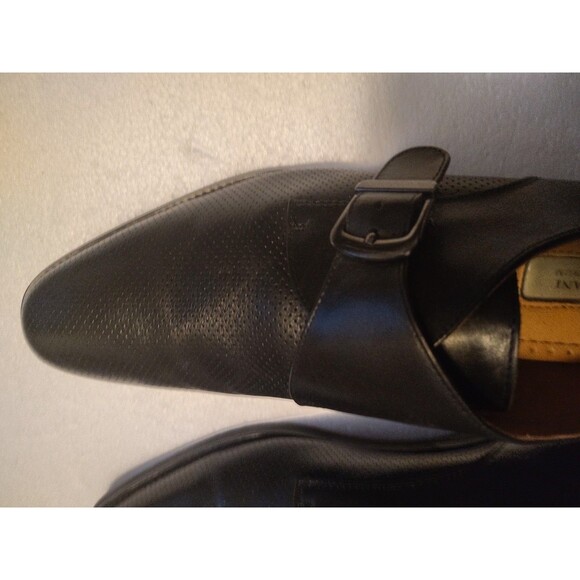 Alfani Leather Textured Single Monk Strap Dress Shoes Black Men\'s US 9.5 main image 7